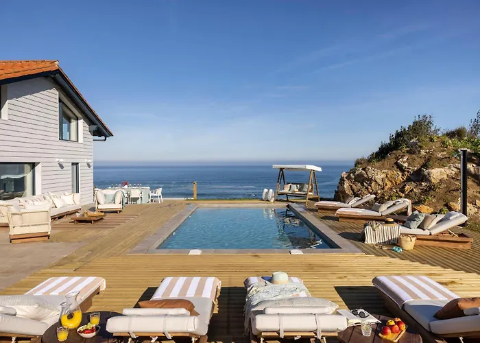 Wishome-casa Sobre Acantilado Con Servicios De Hotel, Con Piscina Climatizada * Pechón