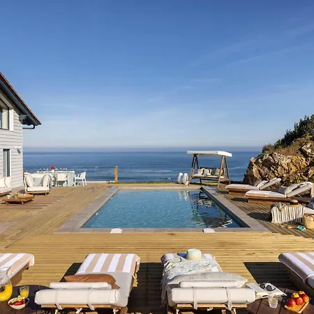 Wishome-casa Sobre Acantilado Con Servicios De Hotel, Con Piscina Climatizada * Pechon